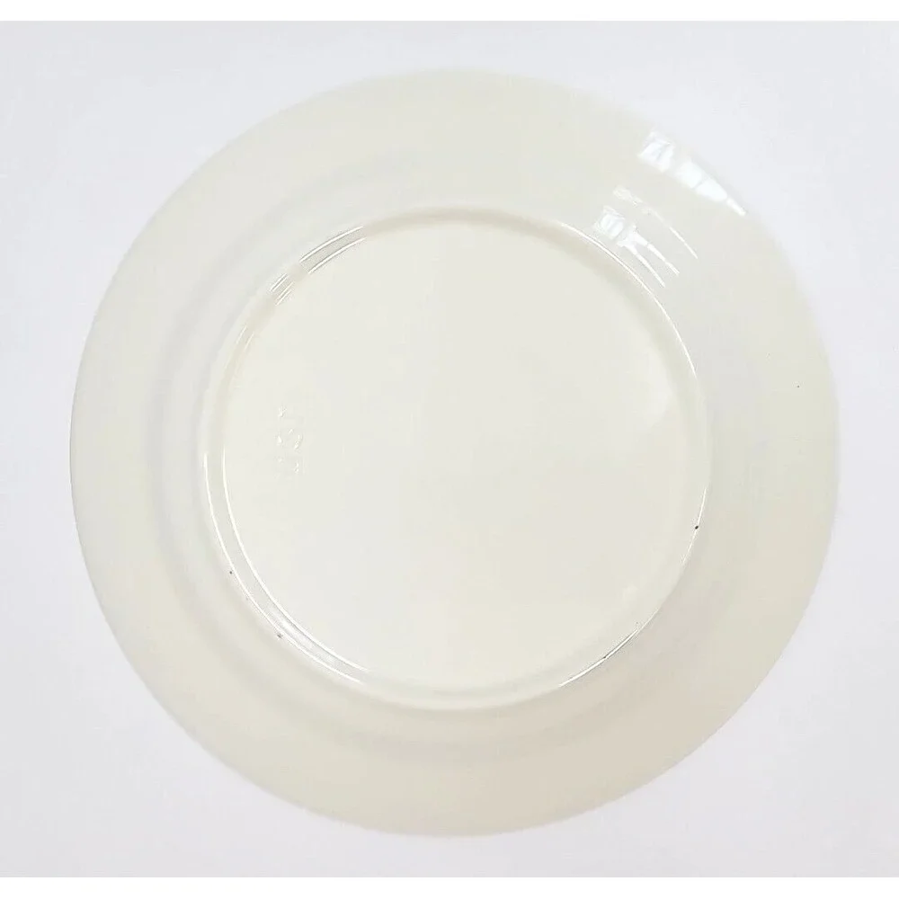 1980 Four Seasons Calendar Collectible White Plate with Black Print 10.25